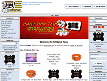 Tablet Screenshot of chilidogtags.com